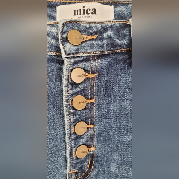 Mica Brand High Rise Blue Jeans with Classic Denim Features - Picture 2 of 7